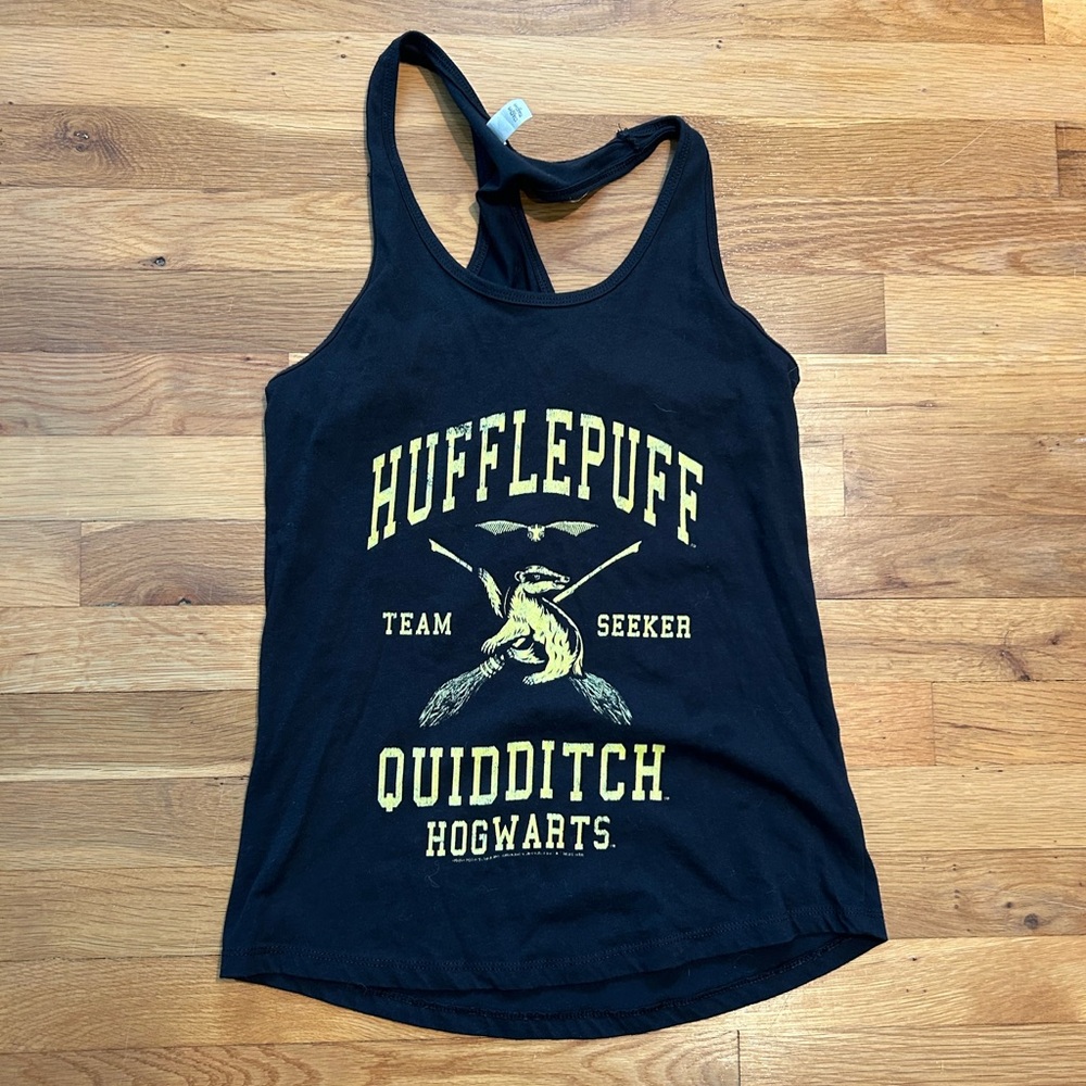 Next Level Apparel Black and Yellow Tank Top (Harry Potter Hufflepuff)